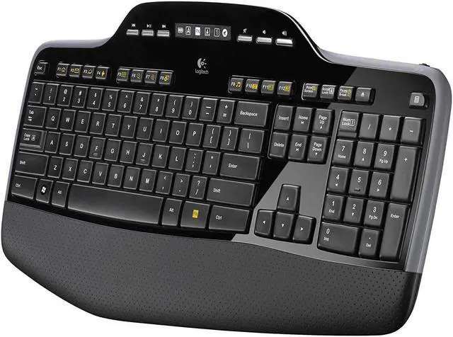 Alt view image 2 of 4 - Logitech Wireless Desktop MK710 - Keyboard - wireless - 2.4 GHz - mouse - USB wireless receiver - English - US - WLS DESKTOP MK710 UNIFY RECEIVER