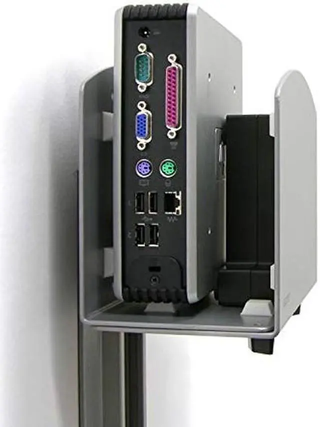 Alt view image 2 of 2 - Ergotron - Vertical CPU Holder - Add-on for VESA Monitor Arms - Large, Silver
