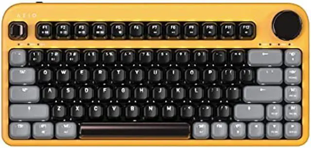 Main image of Azio IZO Wireless BT5/USB PC & Mac Mechanical Keyboard, Pre-Lubed Red Switches, Golden Iris (IK412)