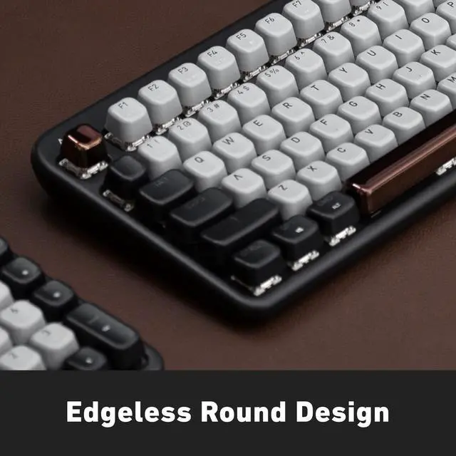 Alt view image 2 of 5 - Azio IZO Wireless BT5/USB PC & Mac Mechanical Keyboard, Pre-Lubed Red Switches, Black Willow (IK404)