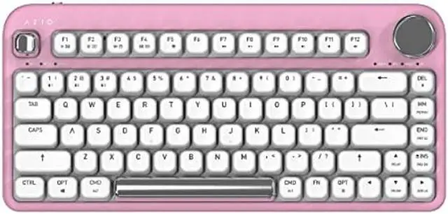 Main image of Azio IZO Wireless BT5/USB PC & Mac Mechanical Keyboard, Pre-Lubed Red Switches, Pink Blossom (IK408)
