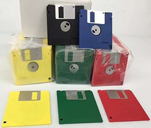 Alt view image 4 of 4 - 3.5" DD2 720KB UnFormatted Floopy Disks Diskettes (50-Bulk Pack, Assorted Rainbow Colors)