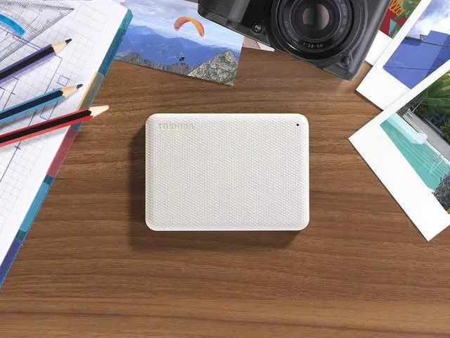 Alt view image 5 of 5 - Toshiba Canvio Advance 4TB Portable External Hard Drive USB 3.0, White - HDTCA40XW3CA