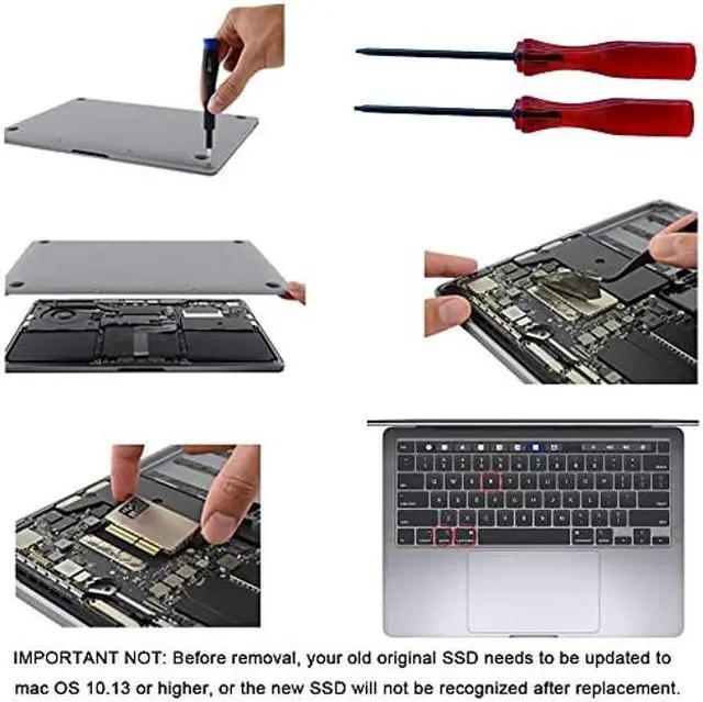 Alt view image 5 of 5 - Dogfish 512GB SSD for MacBook PCIe Gen3x4 M.2 NVMe, Internal Solid State Drive Upgrade for MacBook Pro A1708 (2016-2017)