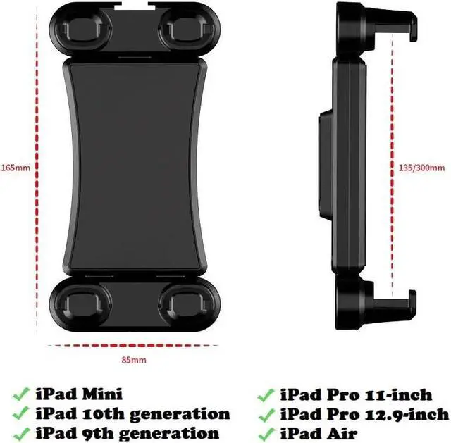 Alt view image 4 of 5 - FlightPro ProAviator Yoke Mount for iPad Pro 12.9", iPad Mini & Phones - for Pilots