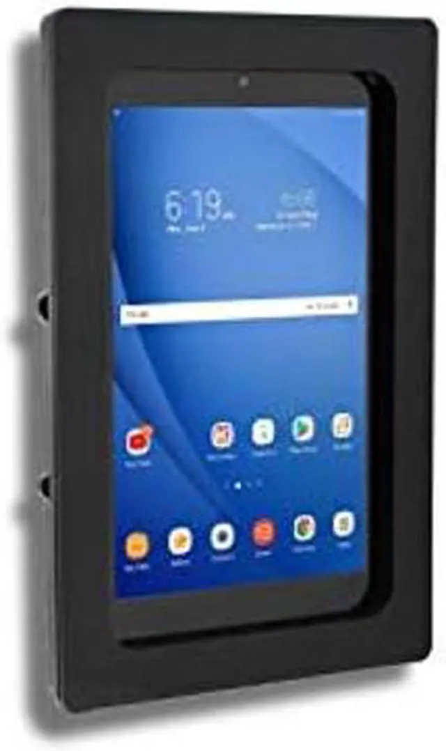 Alt view image 2 of 4 - TABcare Anti-Theft Acrylic VESA Enclosure for Galaxy TAB A 8.4" 2020 Tablet with Free Wall Mount Kit & 90-Degree Angle USB C Cable (TAB A 8.4 2020 SM-T307, Black)