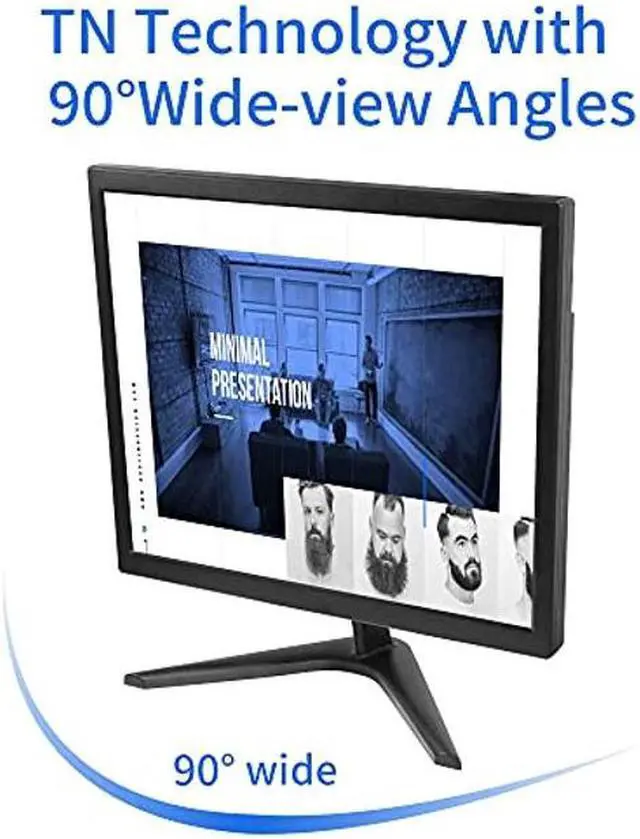 Alt view image 3 of 5 - Thinlerain PC Monitor 17-inch 4:3 LED Backlit Monitor 1280 X 1024, 60 Hz Refresh Rate, 5Ms Response Time, VESA Mountable, VGA, HDMI, TN Panel, Built-in Speakers
