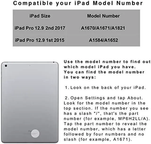 Alt view image 2 of 5 - LENRICH iPad pro 12.9 Keyboard case 2017 2nd 2015 1st Generation,360 Rotatable Wireless Keyboard Smart Folio 180 Swivel Stand Hard Shell Cover Auto Sleep/Wake up Rose Gold