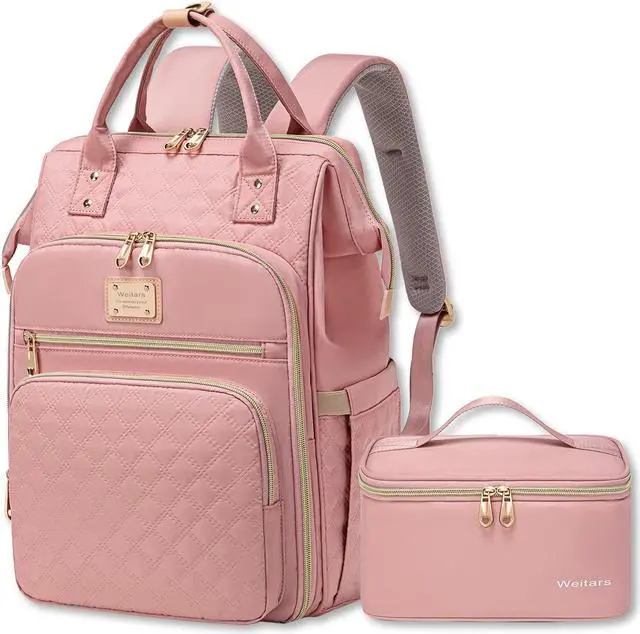Alt view image 2 of 5 - Weitars Laptop Backpack With Lunch Box 2 Pack