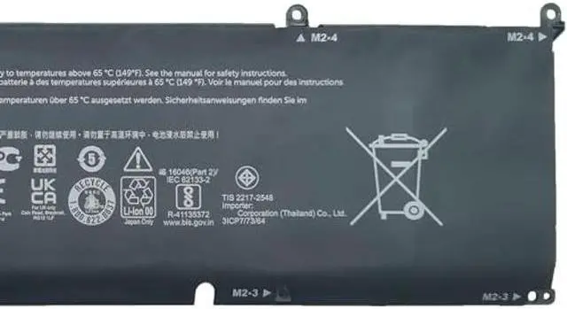Alt view image 3 of 5 - EPYOBW 8FCTC Laptop Battery 56Wh 11.4V Compatible with Dell Alienware M15 R3 M15 R4 M15 R5 M15 R6 M15 R7 M16 R1 M17 R3 M17 R4 / XPS 9500 9510 / Inspiron 7510 5620 7610 Series 69KF2 08FCTC 70N2F