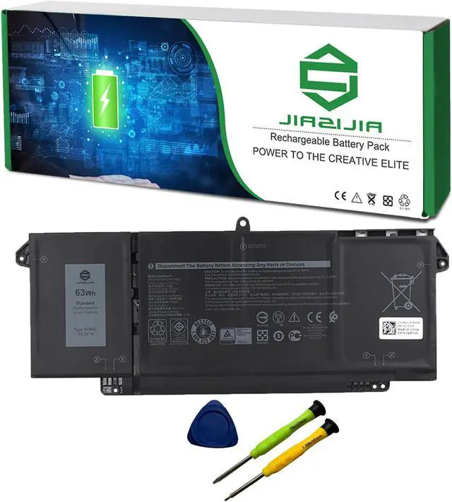 Main image of JIAZIJIA 7FMXV TN2GY 4M1JN Laptop Battery Replacement for Dell Latitude 5320 7320 7420 7520 P138G P138G001 P139G P139G001 P133G P133G001 P134G P135G P136G P110F Series 0TN2GY 04M1JN 1PP63 15.2V 63Wh
