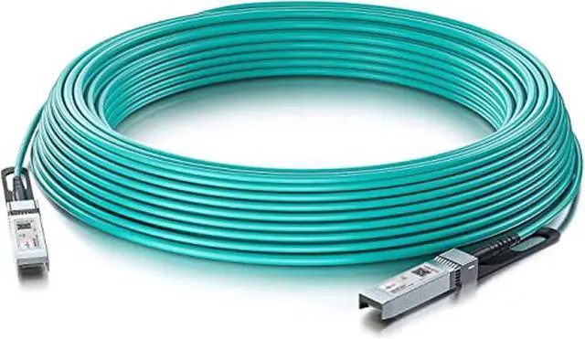 Alt view image 2 of 5 - Elfcam(r) - 30m/98.42ft Fiber Optic Cable OM3 SFP+ to SFP+ AOC 10Gbps, Compatible with SFP-10G-AOC, 30 Meters