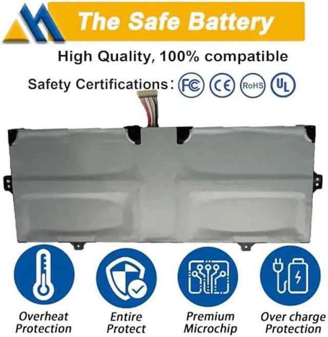 Alt view image 3 of 5 - Mobik AA-PBSN4AF PBSN4AF Laptop Battery Replacement for Samsung NP930SBE NP930SBE-K01CN NP930SBE-K02HK NP930SBE-K03CN NT930SBE NT930SBE-K38 NP730QCJ NP730QCJ-K01US NP730QDA NP730QDA-KA1US 54Wh