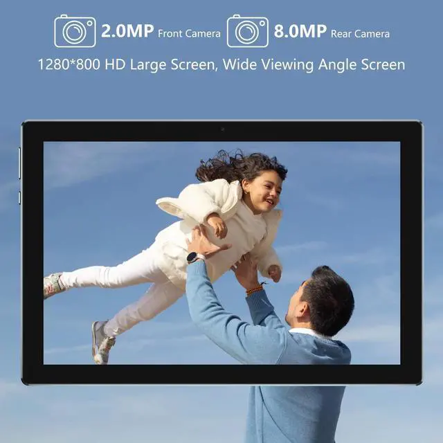 Alt view image 4 of 4 - Android Tablet 2 in 1 Tablets 10 Inch, Tablet with Keyboard Mouse Case Protective Film Stylus Android 11.0 Tableta Computer Set 10.1" Tab 64GB+4GB 8MP Dual Camera 6000mAh Battery WIFI Game Tableta PC