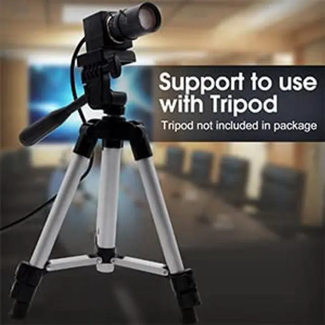 Alt view image 5 of 5 - 1080P USB Camera with Microphone Manual Zoom 5-50mm Webcam Variable Focus PC Camera H.264 Mini UVC USB2.0 USB with Camera for Computer Audio Video Close-up Camera Zoomable Web Camera