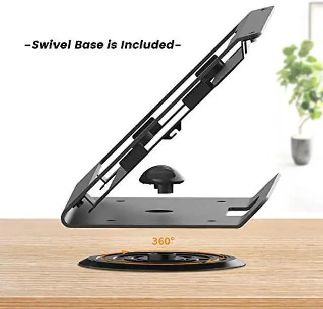 Alt view image 4 of 5 - Beelta iPad POS Stand - Heavy Duty Steel Kiosk Stand with 360deg Swivel Base, Anti-Theft Design for iPad 10th, Pro 11" 1 2 3 4, Air 4 5