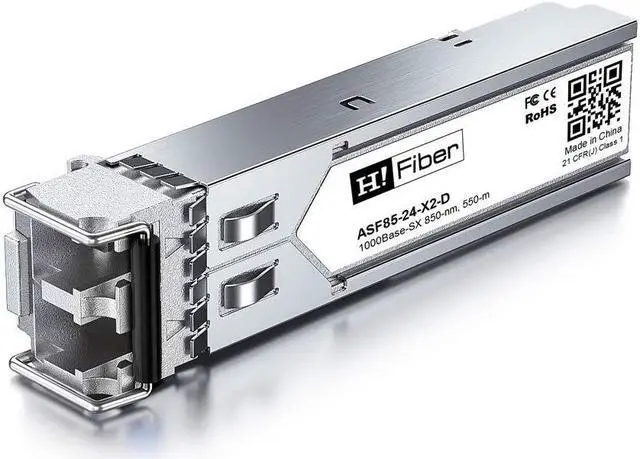 Alt view image 2 of 5 - H!Fiber 10 Pack 1.25G Multimode SFP LC Module, 1000Base-SX Gigabit Fiber Transceiver for Cisco GLC-SX-MMD, Meraki, Ubiquiti UniFi UF-MM-1G, TP-Link, Fortinet, Intel, Netgear (MMF,850nm,550m,DDM)
