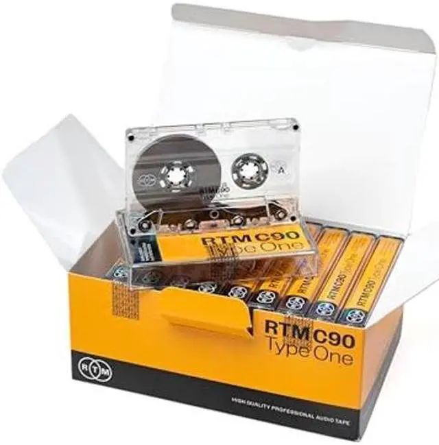 Main image of RTM C90 | Type 1 90 Minute Blank Music Cassettes | Ideal for Audio Recording | Studio Quality | Pack of 10 Cassettes