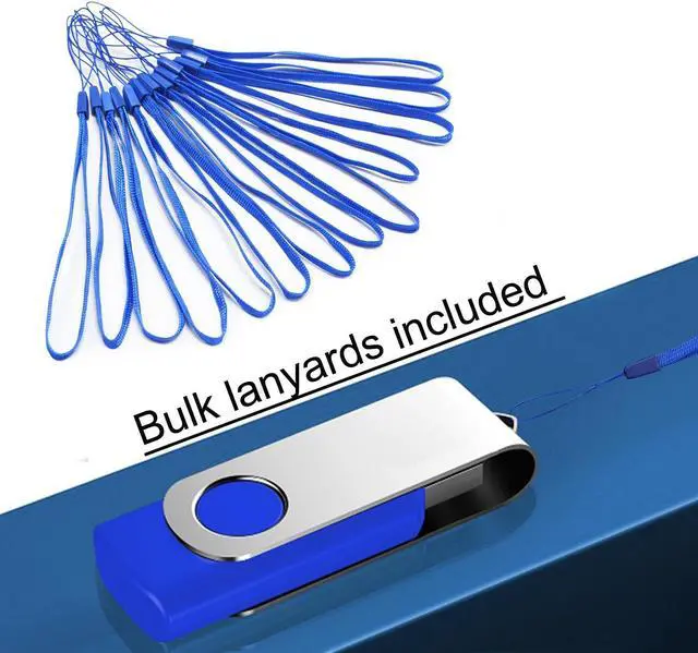 Alt view image 4 of 4 - 2GB Bulk Flash Drives 50 Pack EASTBULL USB 2.0 Metal Flash Drives Bulk Swivel USB Drives Bulk Thumb Drives Pack (2GB)