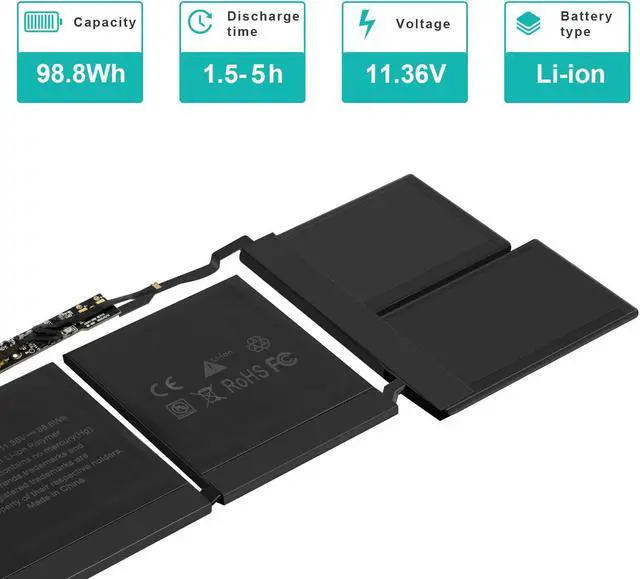 Alt view image 4 of 5 - Fancy Buying A2113 A2141 Laptop Battery Compatible with MacBook Pro 16-inch A2141(2019 Version) EMC 3347,fits MVVJ2xx/A MVVK2xx/A MVVL2xx/A MVVM2xx/A
