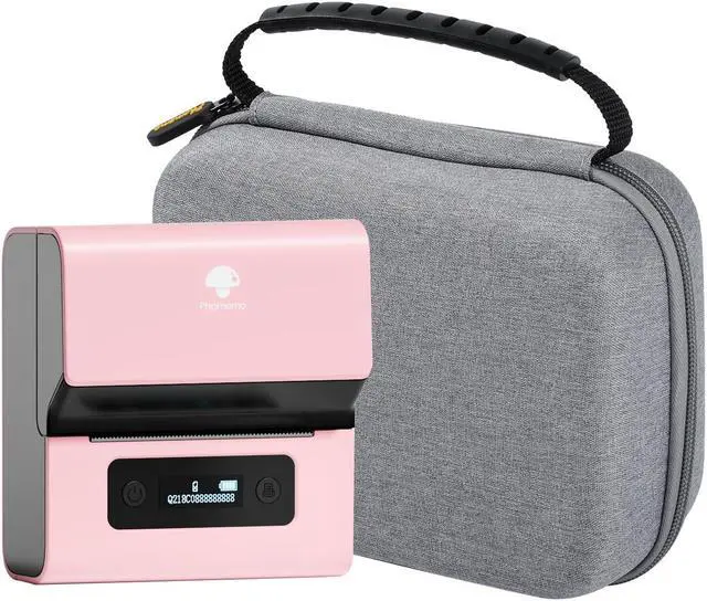 Main image of Phomemo M221 Label Maker with 1 Case- Label Maker Machine 3 Inch Bluetooth Thermal Barcode Printer for Small Business/Home Use, for Barcode, Address, Logo, Mailing, Stickers, Pink