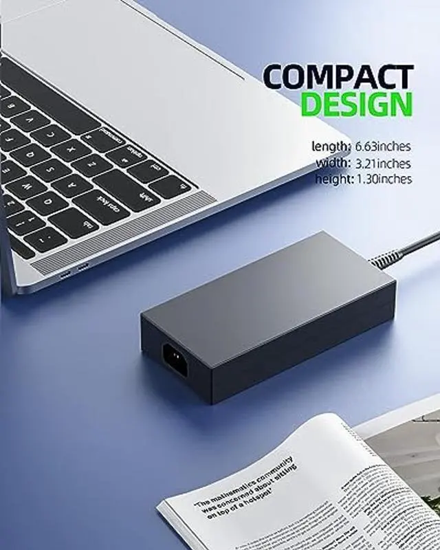 Alt view image 5 of 5 - 240W USB Tip Charger Fit for MSI GE66 Raider / GE76 Raider/Alpha 17 / Alpha 17 C7V / Vector GP77 / Vector GP77 13VX / Leopard GP66 / Vector GP76 Laptop AC Adapter Power Cord Supply