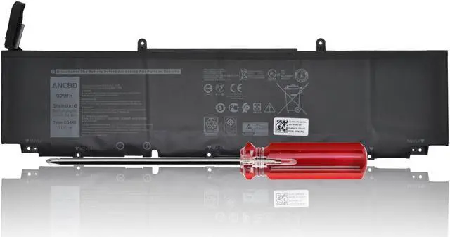 Main image of XG4K6 5XJ6R Battery Replacement for Dell XPS 17 9700 9710 9720 9730 Precision 5750 5760 5770 SeriesXG4K6 01RR3 001RR3 F8CPG 0F8CPG OF8CPG KVPMY 0YY3V KRDHV 3ICP7/54/65-2 11.4V 97Wh/8071mAh 6-Cells