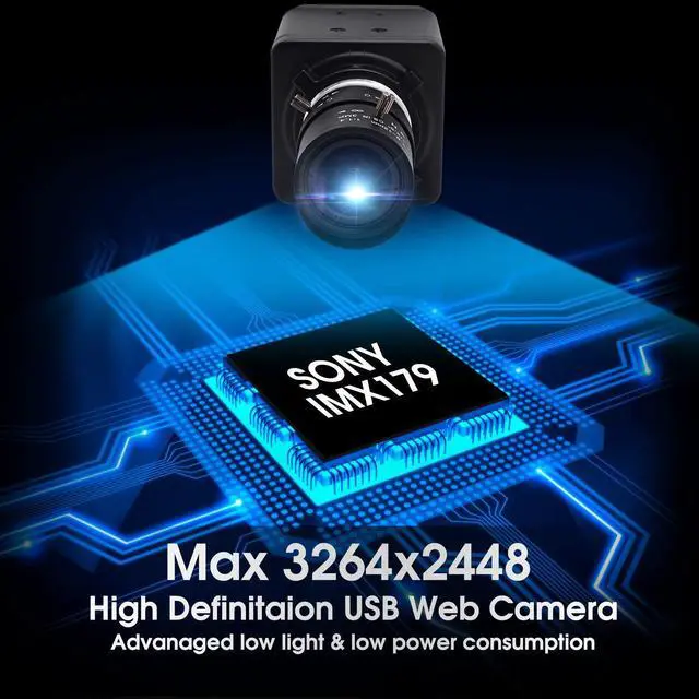 Alt view image 5 of 5 - SVPRO USB Camera with Zoom,2.8-12mm Varifocal Lens 8MP Manual Focus Webcam,High Definition USB with Camera for Computer with Sony IMX179 Sensor