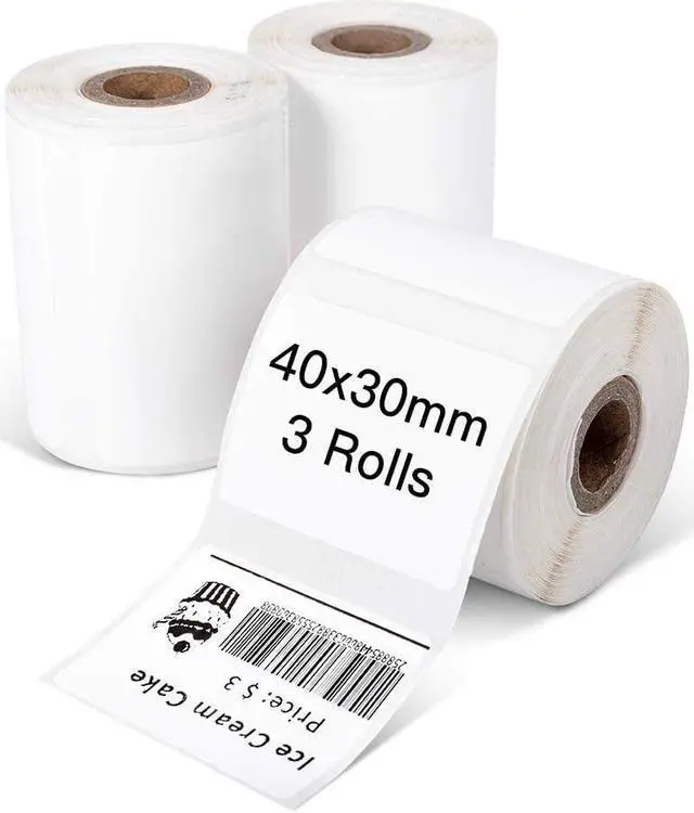 Alt view image 3 of 5 - Phomemo M110 Bluetooth Label Maker with 3 Rolls 1.57"x1.18"(40x30mm) Thermal Labels- Thermal Label Maker Printer Apply to Labeling, Office, Cable, Retail, Barcode, Compatible with Android & iOS