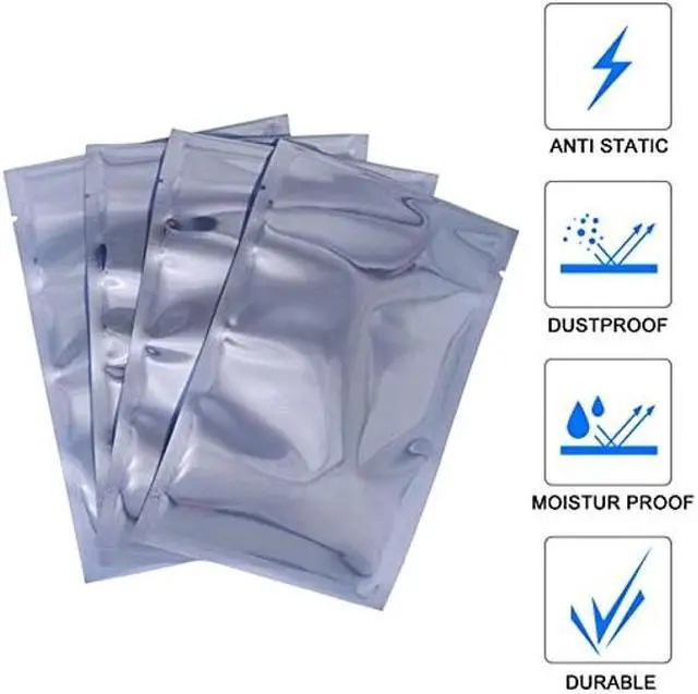 Alt view image 3 of 5 - Terokota 20Pcs Open Top Anti Static Bags,15.75x19.69in Extra Large ESD Shielding Bag, Antistatic Bags with Static-Free Stickers for Motherboard, GPU