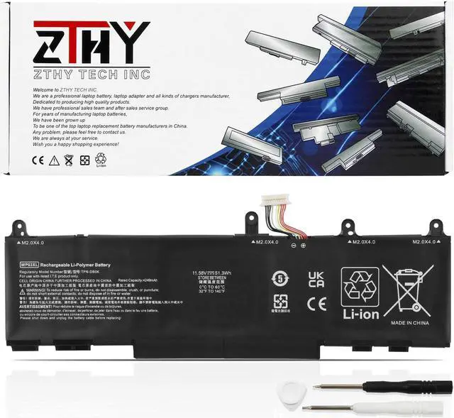 Main image of WP03XL M73466-005 Laptop Battery Replacement for HP EliteBook 830 835 840 845 860 865 G9 G10 G11/EliteBook X360 1040 G9 G10 2-in-1/ ZBook Firefly 14 G9 G10 /Split X2 13-M000/ Elite X360 830 G11 51.3Wh