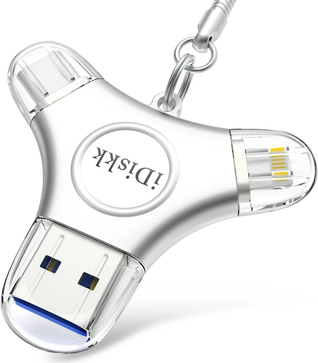 Alt view image 2 of 5 - Roll Over Image to Zoom in iDiskk MFI Certified 128GB Photo Stick for iPhone USB C iPad Pro Android Samsung Flash Drive for iPhone 13/12 pro/12/12 max/12 mini/11/11/Pro/XR/X/XS MAX,iPad pro Photo STO