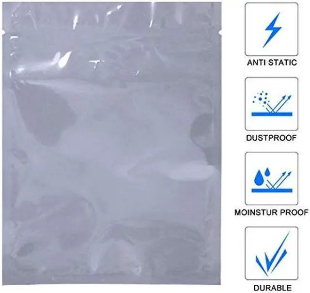 Alt view image 3 of 5 - Terokota 20Pcs Super Large Open Top Antistatic Bags 15.75x23.62in ESD Shielding Bags with 20Pcs Stickers