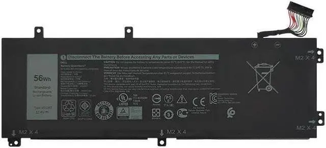 Alt view image 2 of 3 - Yafda V0GMT Laptop Battery Compatable with Dell G7 17 7700 Series 4K1VM W62W6 0W62W6 XYCW0 0XYCW0 9TM7D 09TM7D NYD3W 0NYD3W NCC3D 0NCC3D TJDRR 0TJDRR 4KIVM VOGMT