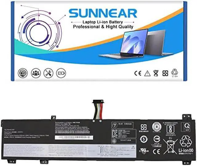 Main image of SUNNEAR L19C4PC1 Laptop Battery Compatible with Legion 5P-15IMH05 Legion 5-15IMH05 5-15ARH05 Series L19C4PC0 5B10W86196 L19M4PC0 5B10W86195 L19M4PC1 5B10W86192 5B10W86194 15.4V 80Wh 5335mAh