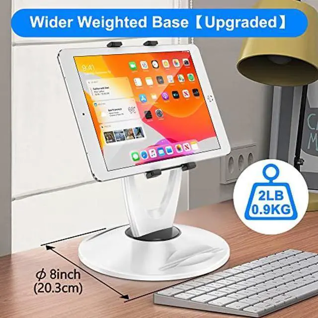 Alt view image 2 of 5 - DeskLogics Tablet Stand for Desk White + Black (TS-8W + TS-8B)