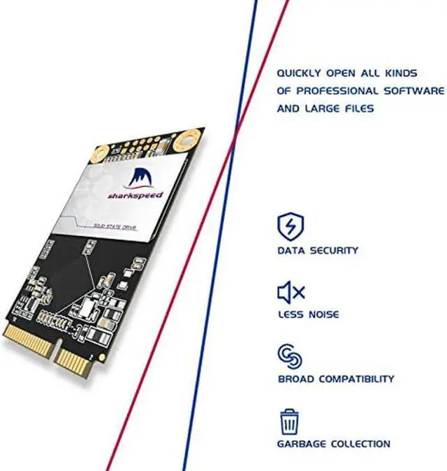 Alt view image 4 of 5 - mSATA SSD 1TB SHARKSPEED Plus Internal Mini SATA SSD Drive 3D NAND Solid State Drive for Mini PC Notebooks Tablets PC(mSATA 1TB)