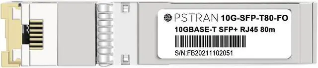Main image of OPSTRAN 10GBASE-T SFP+ to RJ45 Copper Transceiver Module Compatible for Fortinet FN-TRAN-SFP+GC FS-TRAN-SFP+GC 10G SFP+ 80m Cat6a/7