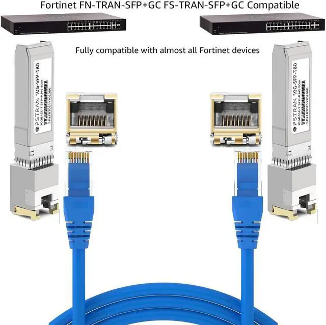 Alt view image 4 of 5 - OPSTRAN 10GBASE-T SFP+ to RJ45 Copper Transceiver Module Compatible for Fortinet FN-TRAN-SFP+GC FS-TRAN-SFP+GC 10G SFP+ 80m Cat6a/7