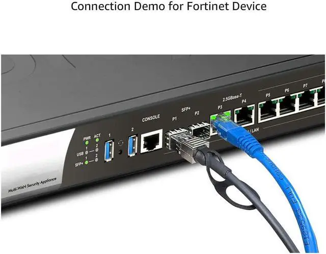 Alt view image 5 of 5 - OPSTRAN 10GBASE-T SFP+ to RJ45 Copper Transceiver Module Compatible for Fortinet FN-TRAN-SFP+GC FS-TRAN-SFP+GC 10G SFP+ 80m Cat6a/7