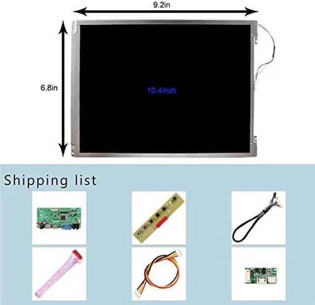 Alt view image 5 of 5 - FanyiTek 10.4 inch 800x600 4:3 TFT LCD Screen and HDMI DP VGA LVDs Controller Board, for Vide Gaming Display
