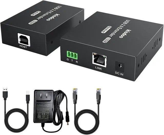 Alt view image 2 of 5 - USB Extender Over Ethernet 200ft USB2.0 HUB 6ports RJ45 Cat5e/6 up to 480Mbps Plug & Play for USB Camera, touchscreens , USB Scanner Storage Hard Drive PC Windows,MacOS,Android