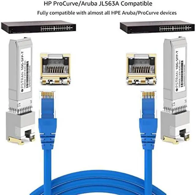 Alt view image 4 of 5 - OPSTRAN 10GBASE-T SFP+ to RJ45 Copper Transceiver Module Compatible for HPE Aruba ProCurve JL563A 10G SFP+ 30m Cat6a/7