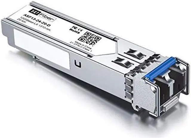 Alt view image 3 of 4 - 10 Pack 1.25G Single Mode SFP LC Module, 1000Base-LX/LH Fiber Transceiver for Cisco GLC-LH-SMD, Meraki, Ubiquit UniFi, TP-Link, Fortinet, Intel, Netgear, Mikrotik and More (SMF,1310nm,20km,DDM)