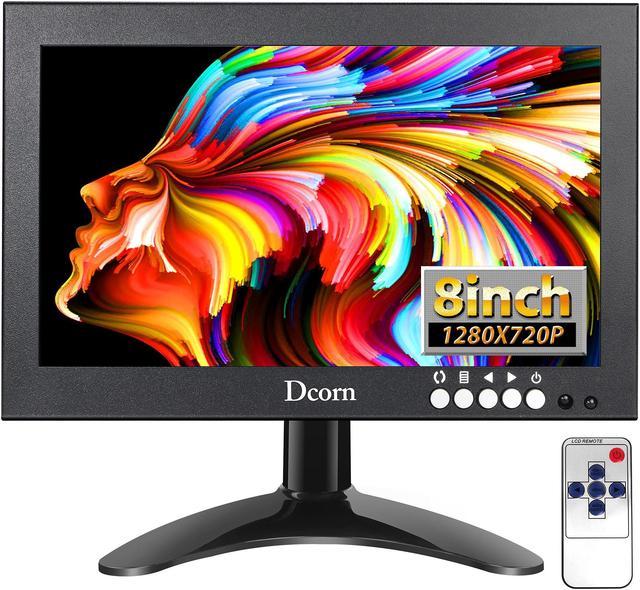 Dcorn 12 Inch Mini Monitor, Small HDMI Monitor orders 1366 x 768 16:9 IPS Metal Housing