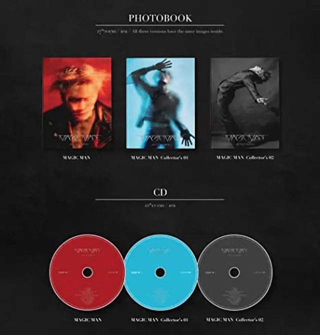 Alt view image 4 of 5 - Jackson Wang GOT7 - Vol.2 Magic Man CD (3 ver Set.)
