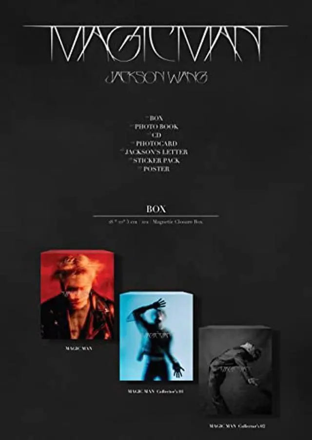 Alt view image 3 of 5 - Jackson Wang GOT7 - Vol.2 Magic Man CD (3 ver Set.)