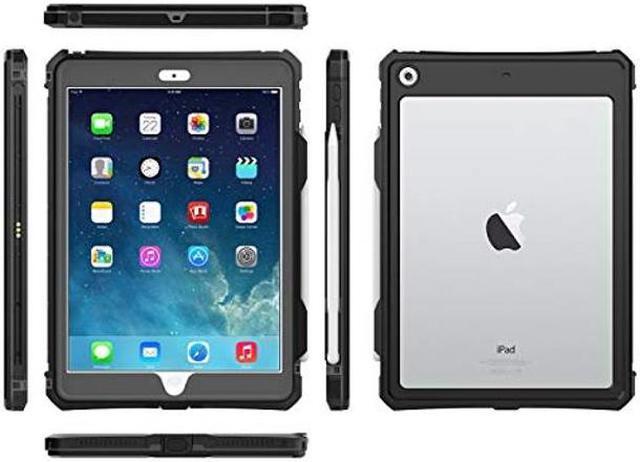 Alt view image 2 of 5 - SaharaCase Water-Resistant Case for Apple iPad 10.2" (7th Gen 2019) and (8th Gen 2020) [Shockproof Bumper] Heavy Duty Military Tested IP68 Water Resistant Rugged Protection Antislip - Black
