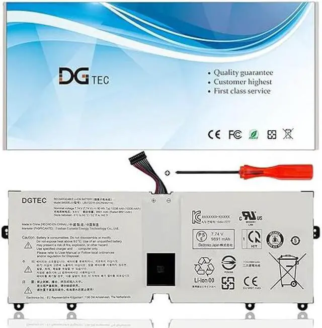 Main image of DGTEC New LBV7227E Battery for LG Gram 15Z90N 17Z90N 17Z90N-VA76K Gram 16 2-in-1 16T90P 16ZD90P 16Z90P 16Z90PC 16Z90PG Gram 17 2021 17Z90P 2IC96/90/114 7.74V 80Wh/10336mAh