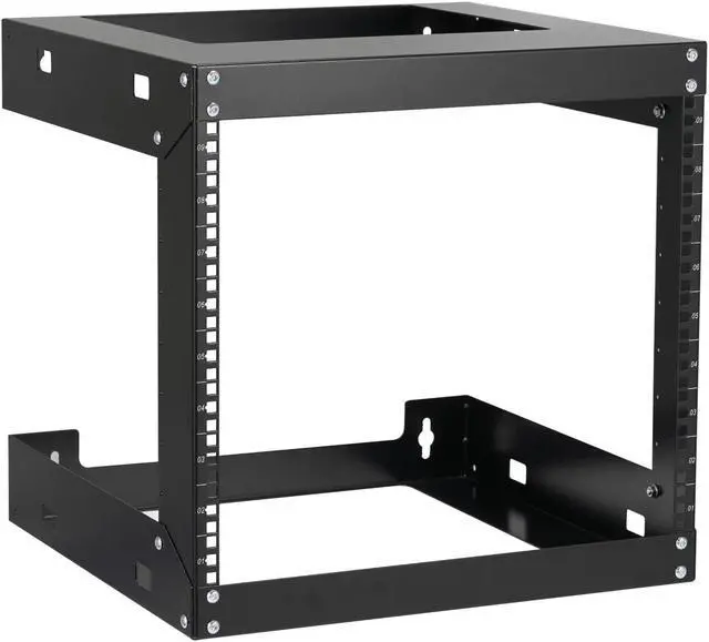 Main image of Tedgetal 9U Wall Mount Rack Open Frame 19" Server Equipment 18 inches Depth 2 Post Network Cabinet Black